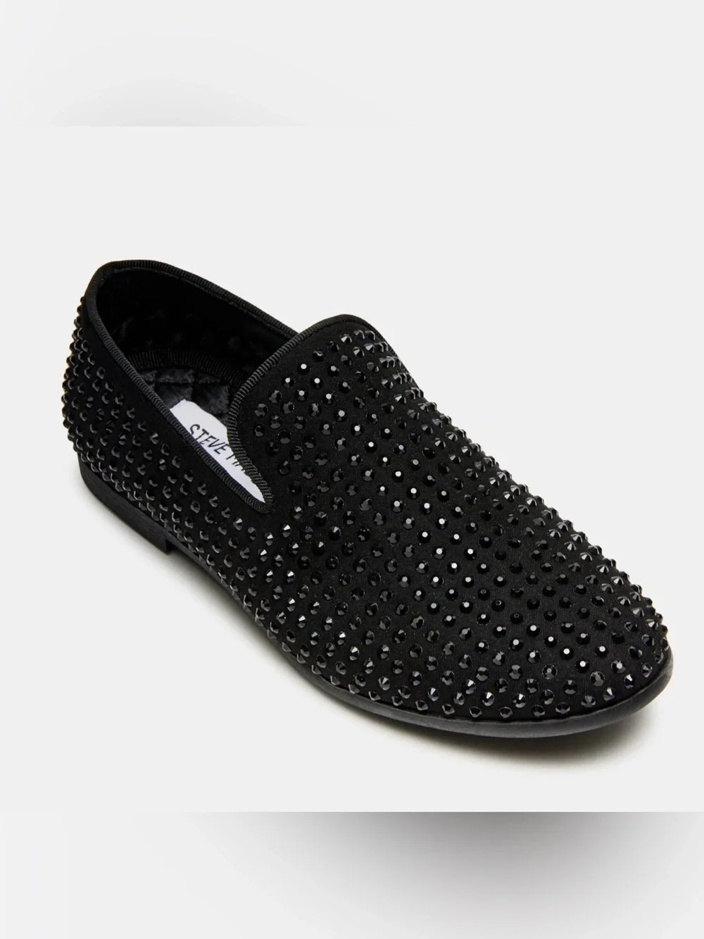 Steve Madden Kids Boys Rhinestone Slip on Loafers Shoes(Size 1)